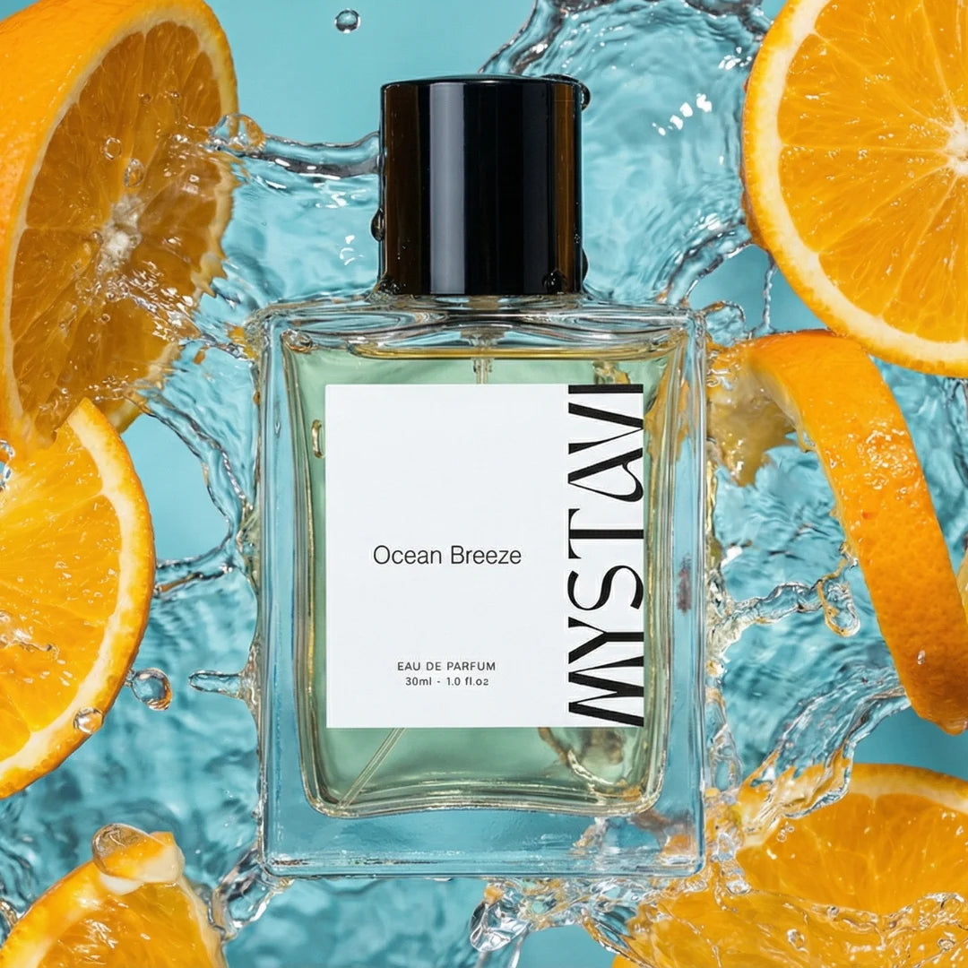 Best fresh long lasting perfume Mystavi Ocean Breeze with clean everyday fragrance