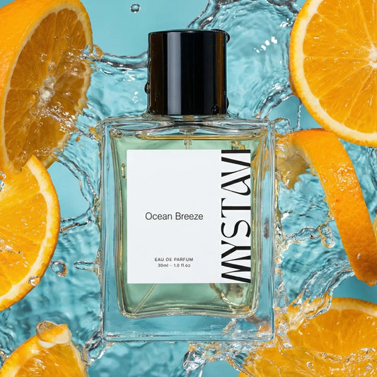 Best fresh long lasting perfume Mystavi Ocean Breeze with clean everyday fragrance